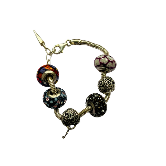 BOX CHARMS MURANO & SWAROSKI SPECIAL 6 MOIS BRACELET 16 à 18 cm (photo d'exemple)