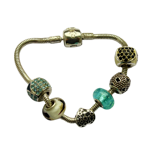 BOX CHARMS MURANO & SWAROSKI 6 MOIS BRACELET 18cm (photo d'exemple)