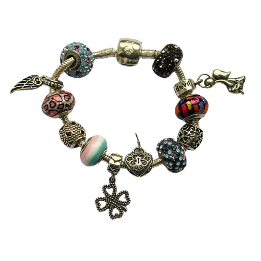 BOX CHARMS MURANO & SWAROSKI SPECIAL 12 MOIS BRACELET 18cm (photo d'exemple)