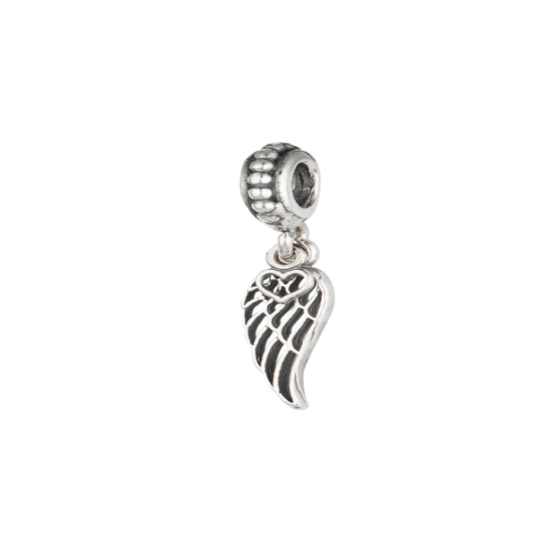 CHARM AILE AVEC COEUR PARIS ARGENT B8-37