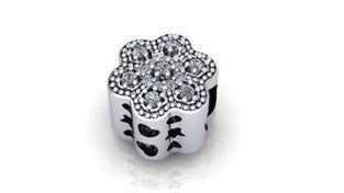 CHARM FLEUR SPECIALE ARGENT & ZIRCONE 2-1155B